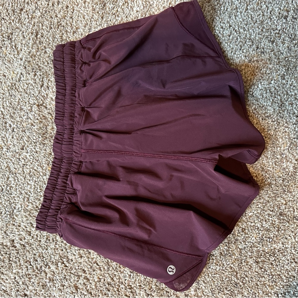 Maroon size 6 lululemon running short
